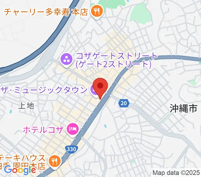 ミュージックタウン音市場の地図