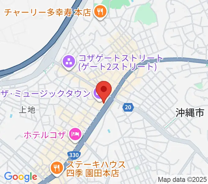 ミュージックタウン音市場の地図