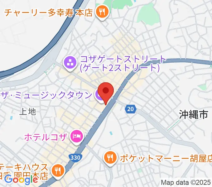 ミュージックタウン音市場の地図