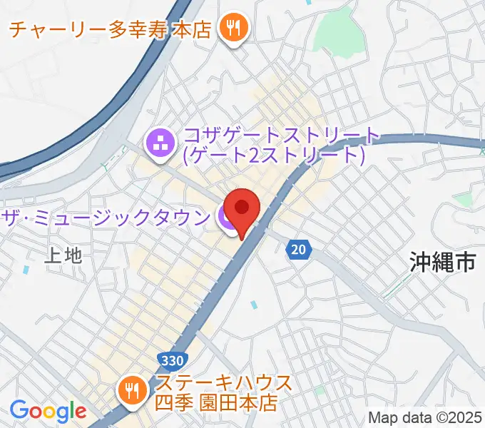 ミュージックタウン音市場の地図