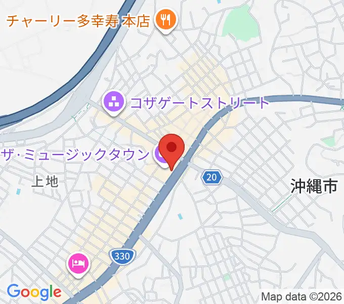 ミュージックタウン音市場の地図