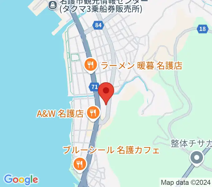 名護BIRDLANDの地図