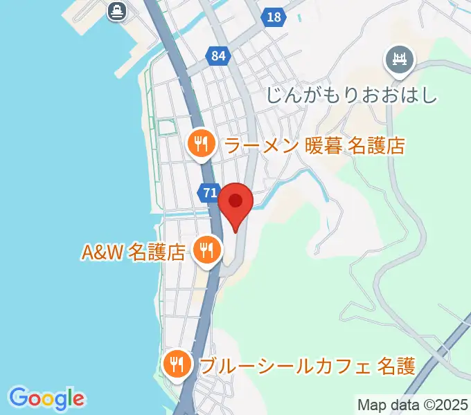 名護BIRDLANDの地図