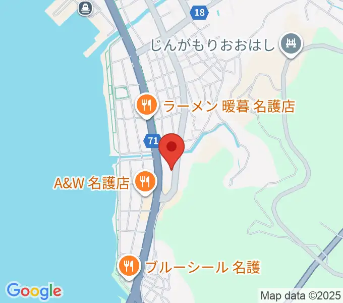 名護BIRDLANDの地図