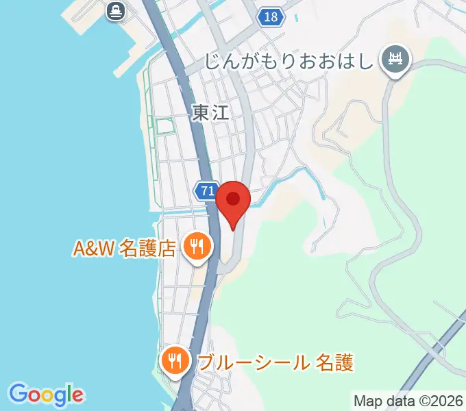 名護BIRDLANDの地図