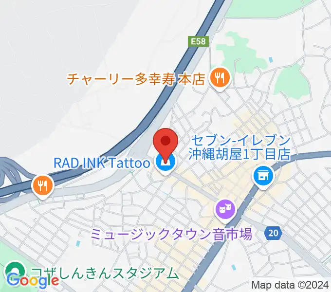 Cafe OCEANの地図