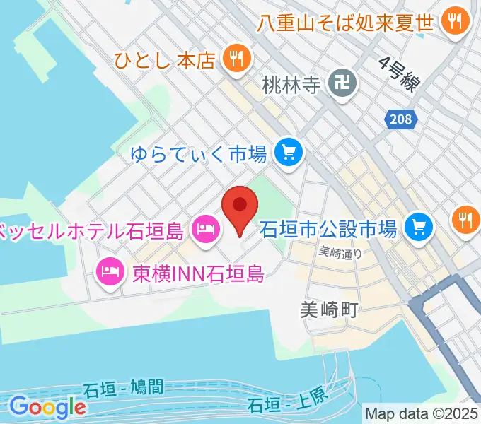 石垣市民会館の地図