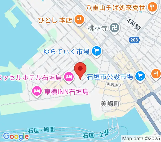 石垣市民会館の地図