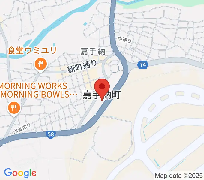 かでな文化センターの地図