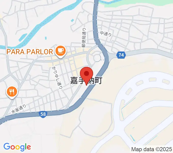 かでな文化センターの地図