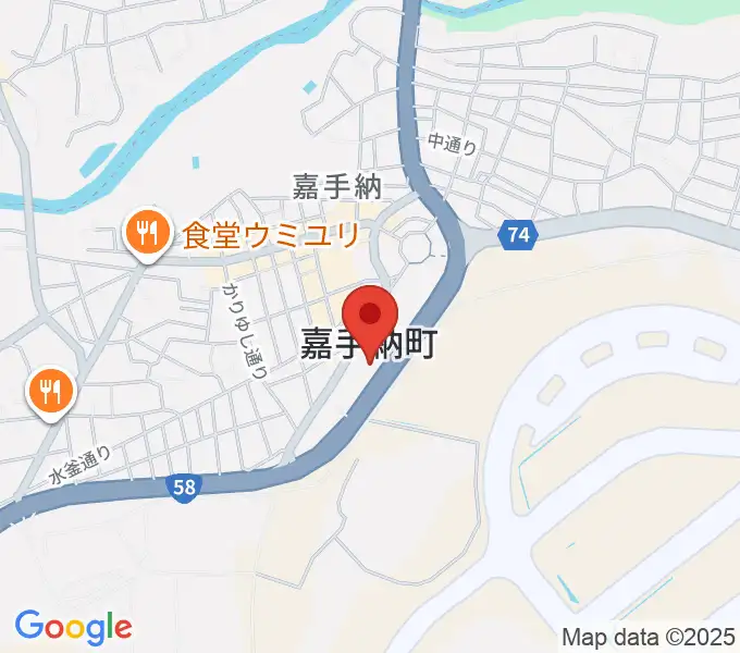 かでな文化センターの地図