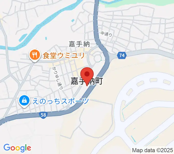かでな文化センターの地図