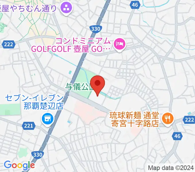 那覇市民会館の地図