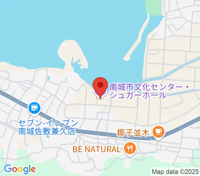 南城市文化センター シュガーホールの地図