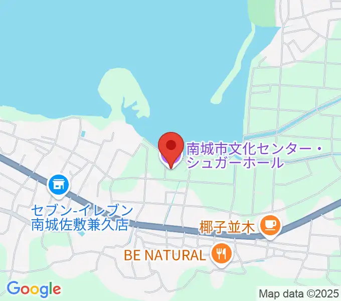 南城市文化センター シュガーホールの地図