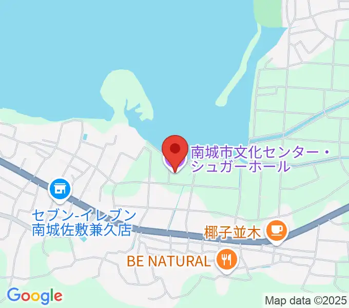 南城市文化センター シュガーホールの地図