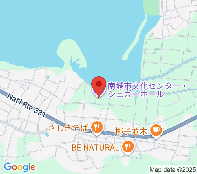 南城市文化センター シュガーホールの地図