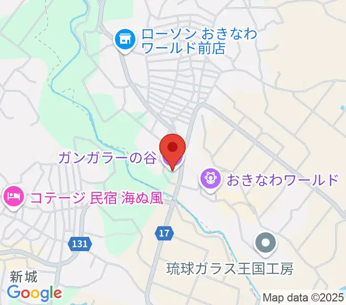 ガンガラーの谷の地図
