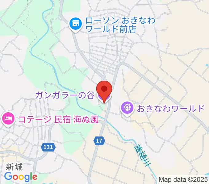 ガンガラーの谷の地図