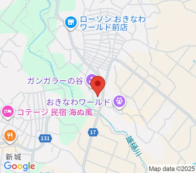ガンガラーの谷の地図