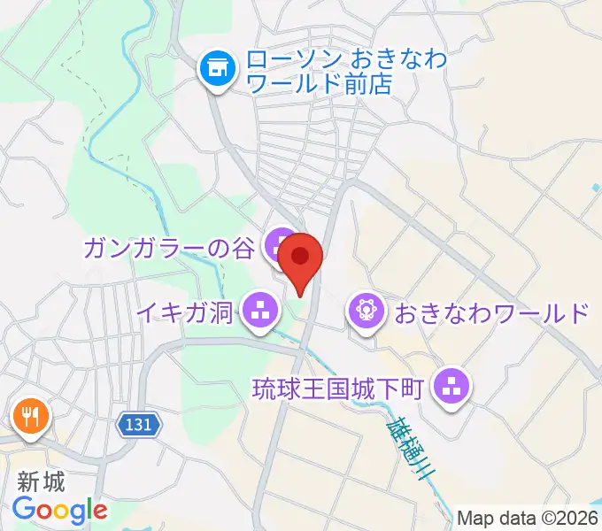 ガンガラーの谷の地図