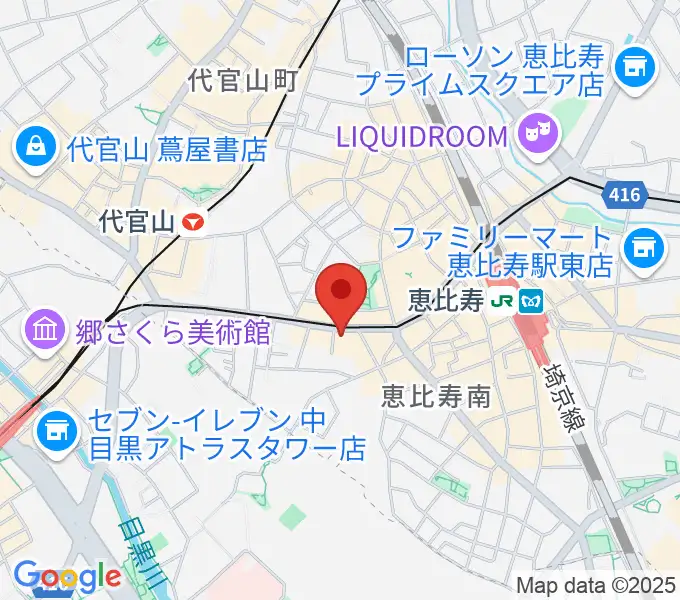 恵比寿BATICAの地図