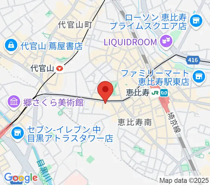 恵比寿BATICAの地図