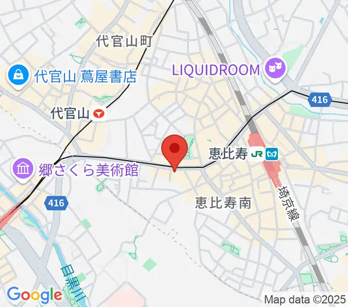 恵比寿BATICAの地図