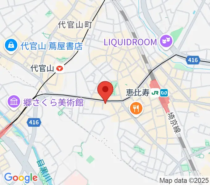 恵比寿BATICAの地図