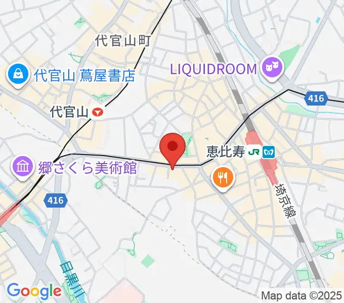 恵比寿BATICAの地図