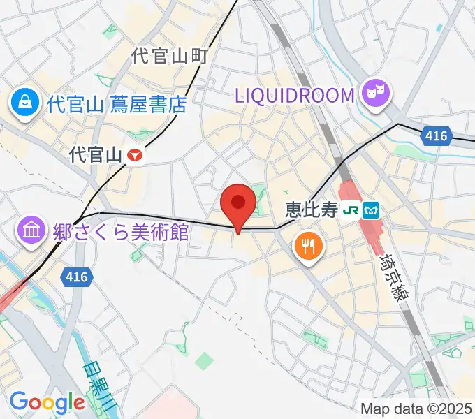 恵比寿BATICAの地図