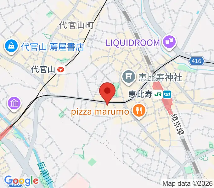 恵比寿BATICAの地図