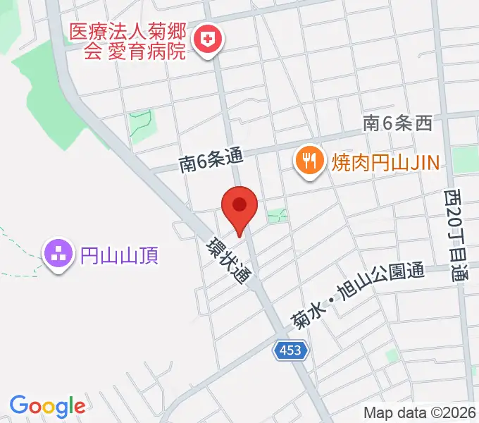 中古楽器専門店QUESTの地図