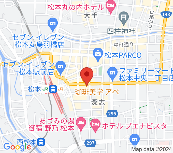 ミュージックプラザオグチ松本駅前店の場所