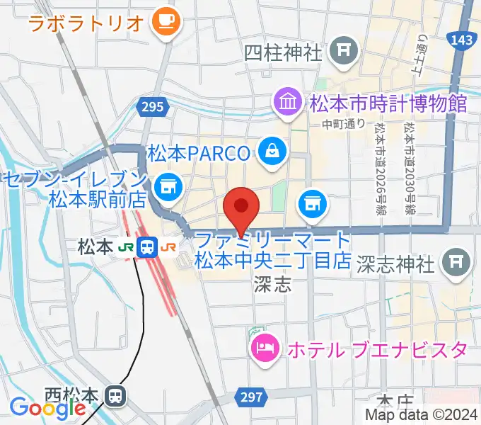 ミュージックプラザオグチの地図