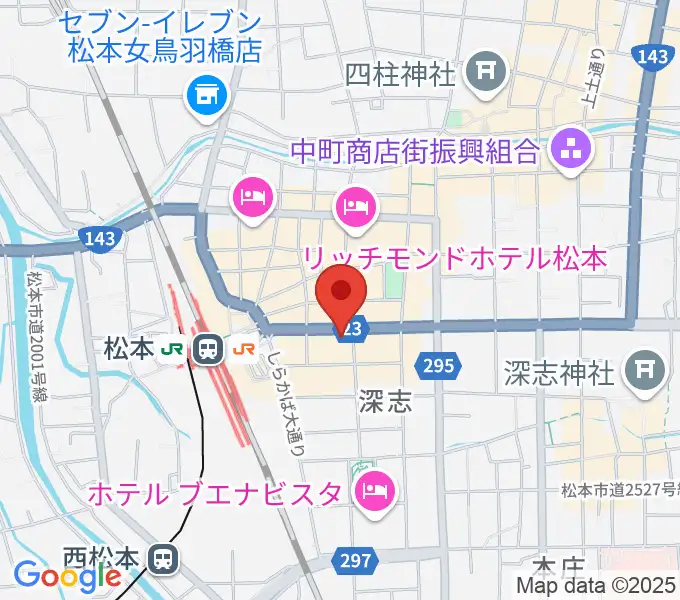ミュージックプラザオグチの地図