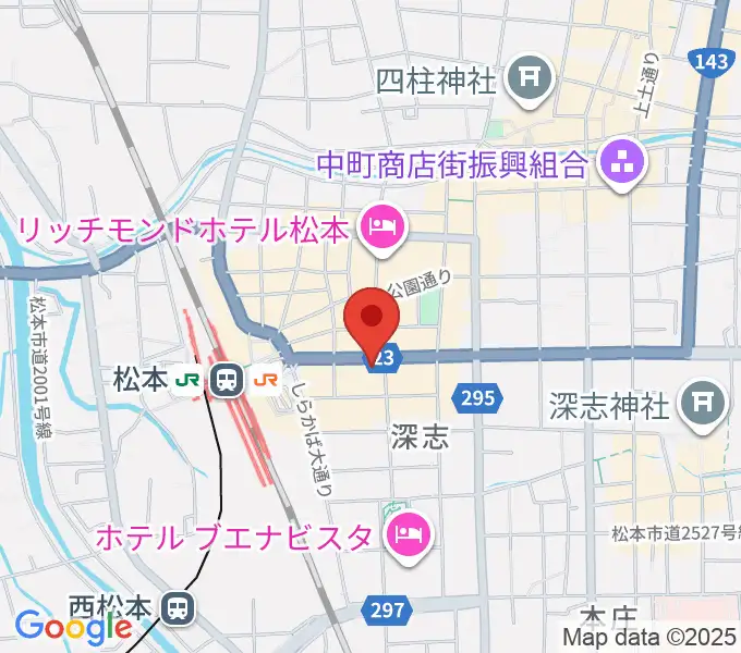 ミュージックプラザオグチの地図