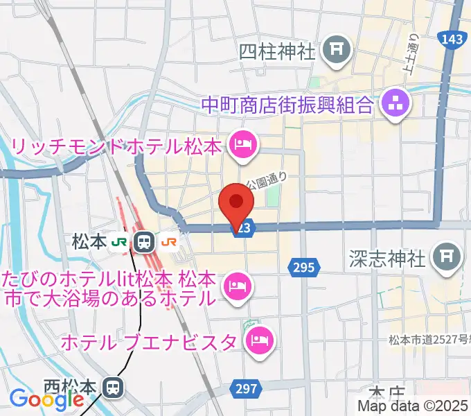 ミュージックプラザオグチの地図
