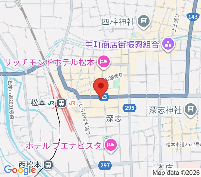 ミュージックプラザオグチの地図