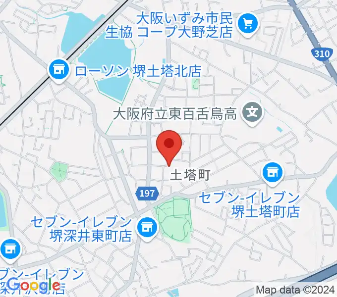 土塔庵の地図