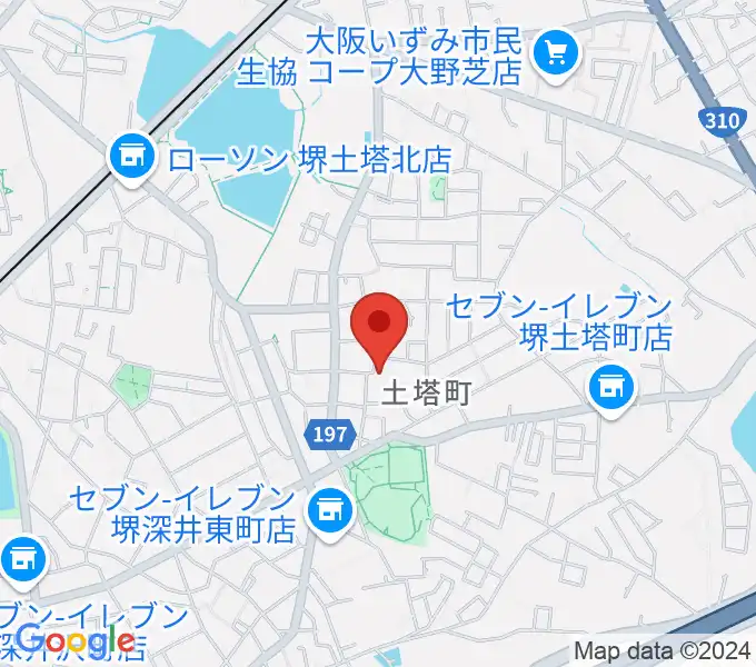 土塔庵の地図