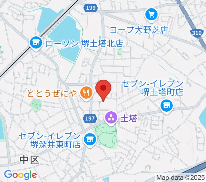 土塔庵の地図