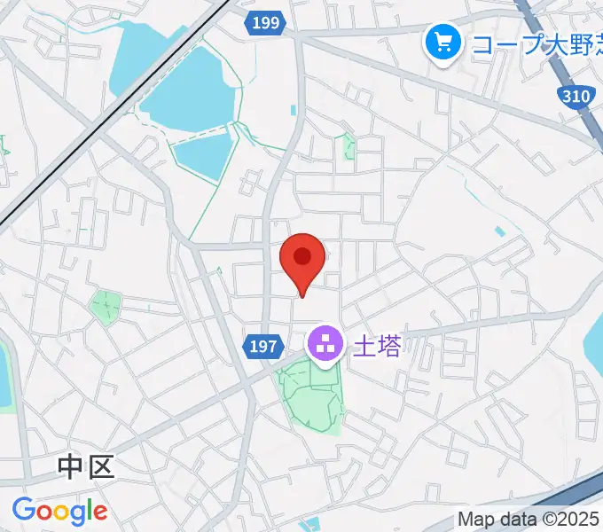 土塔庵の地図