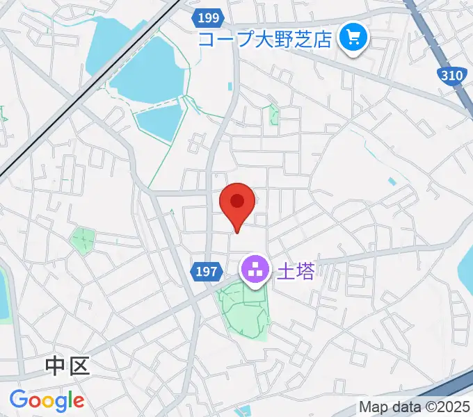 土塔庵の地図