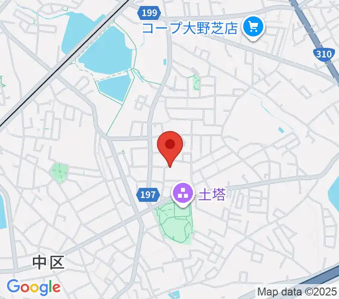 土塔庵の地図