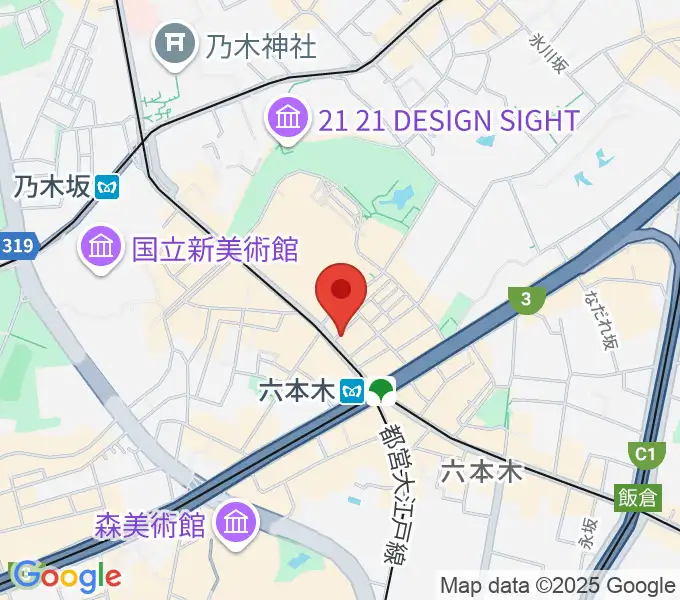 六本木morph tokyoの地図
