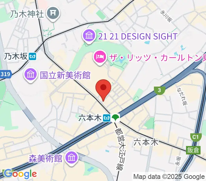 六本木morph tokyoの地図