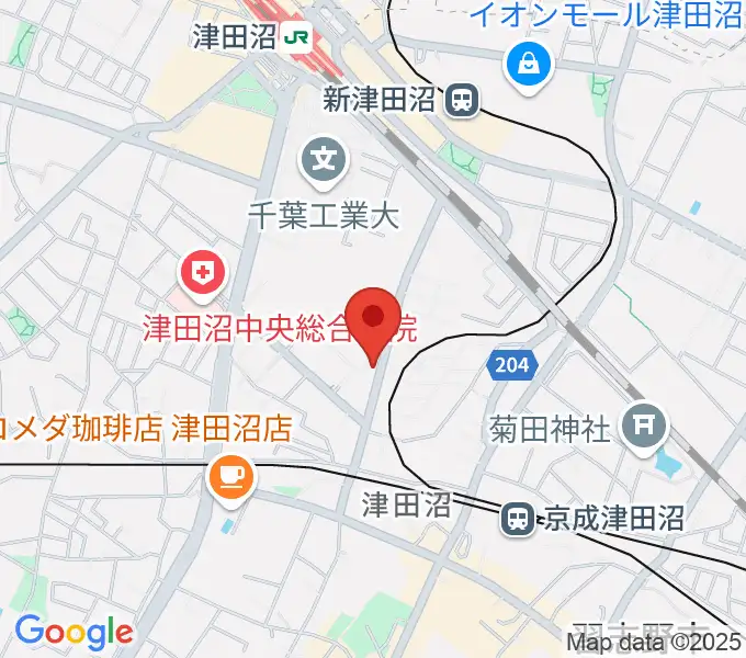 音楽工房ピアスタの地図