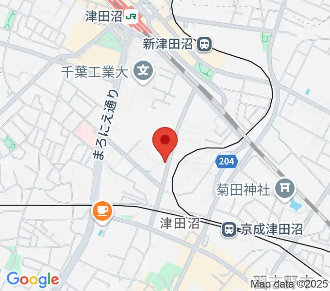 音楽工房ピアスタの地図