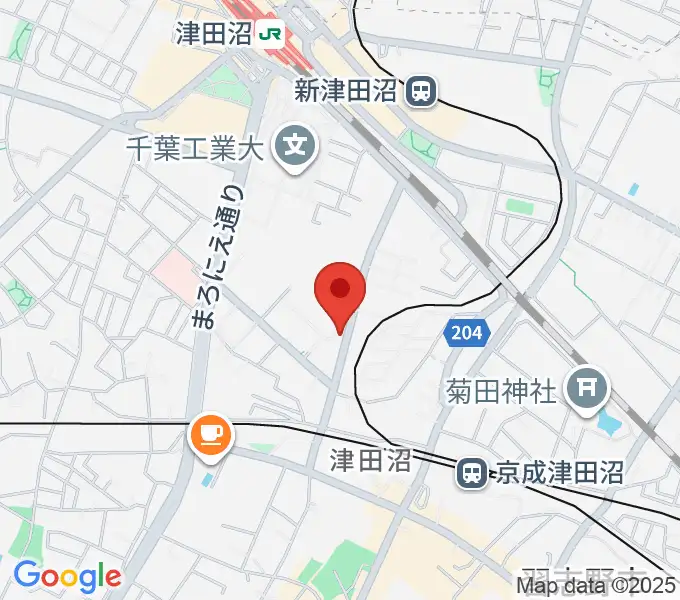 音楽工房ピアスタの地図